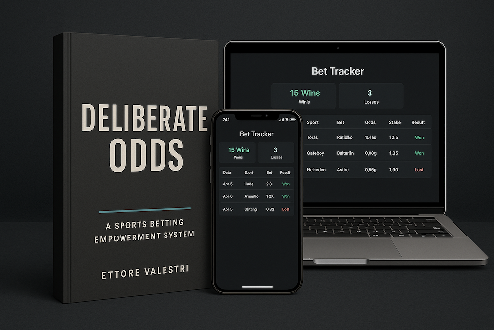 mockup showing book cover, phone with checklist, and tracker charts
